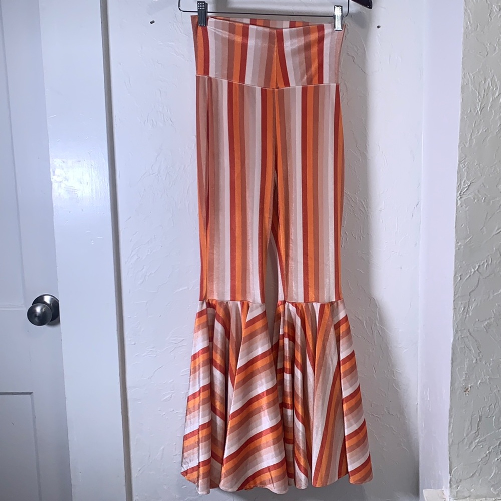 SOLD Little Loper’s Velvet Striped Bell-Bottoms